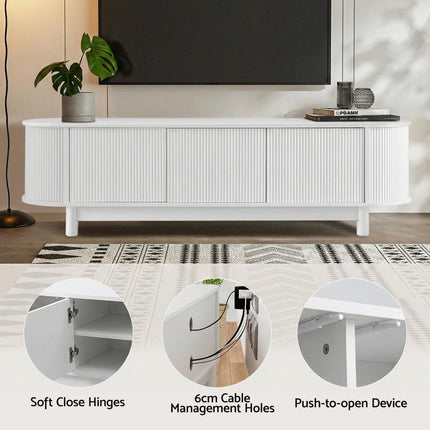 Artiss TV Unit Entertainment Unit Storage Cabinet 160cm White.