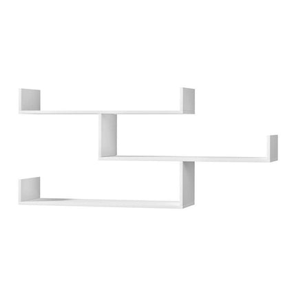 Artiss Floating Wall Shelf 3 Tier White.