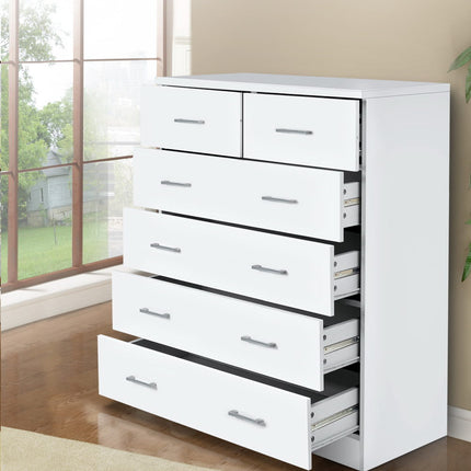 Artiss 6 Chest of Drawers - ANDES White.