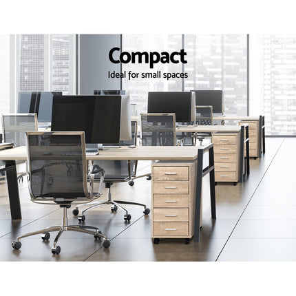 Artiss Filing Cabinet 5 Drawer Office Storage Organiser.