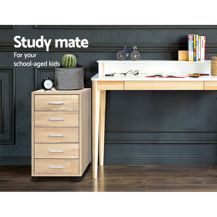 Artiss Filing Cabinet 5 Drawer Office Storage Organiser.