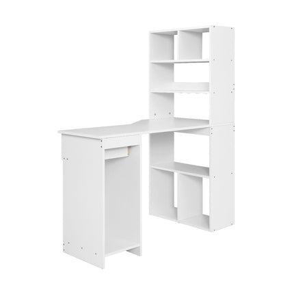 Artiss Computer Desk Bookshelf Drawer Cabinet White 120CM.