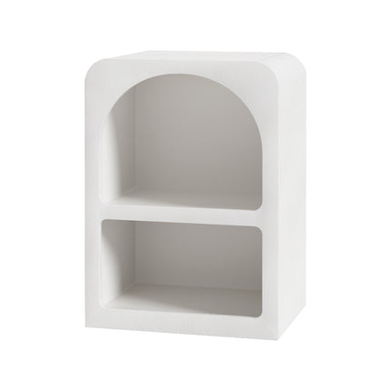 Artiss Bedside Table Shelves Side End Table Storage Nightstand White ARCHED.