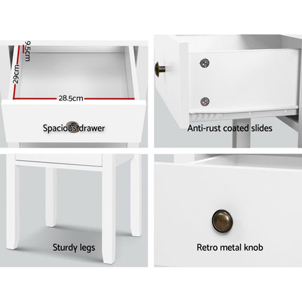 Artiss Shoe Rack Cabinet 16 Pairs 4-tier White Paul.