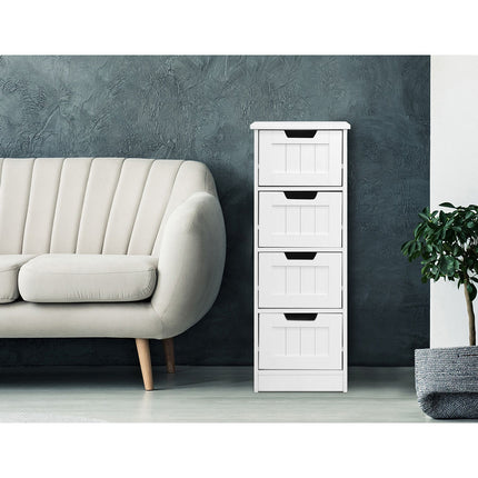 Artiss 4 Chest of Drawers - LEESA White.