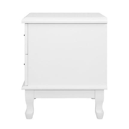 Artiss Bookshelf Corner Shelf 5 Tiers - CANE White.