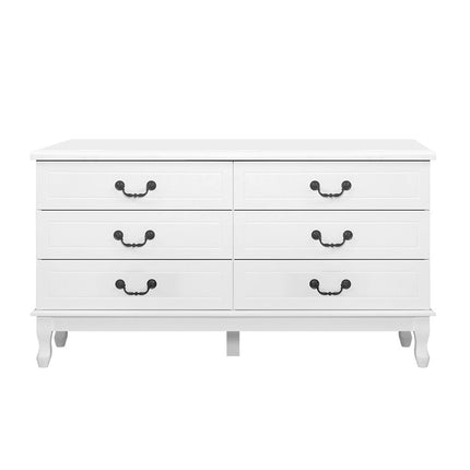 Artiss 6 Chest of Drawers - KUBI White.