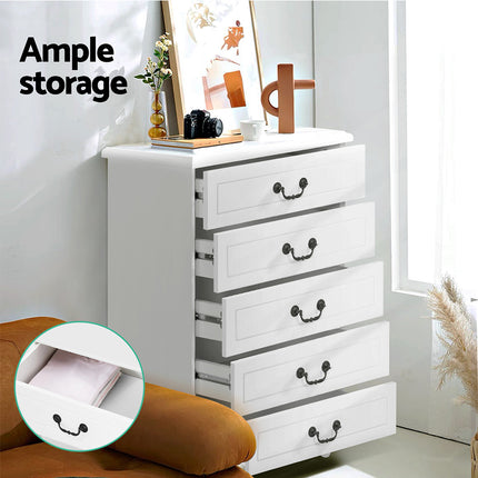 Artiss Buffet Sideboard 4 Doors - BERNE White.