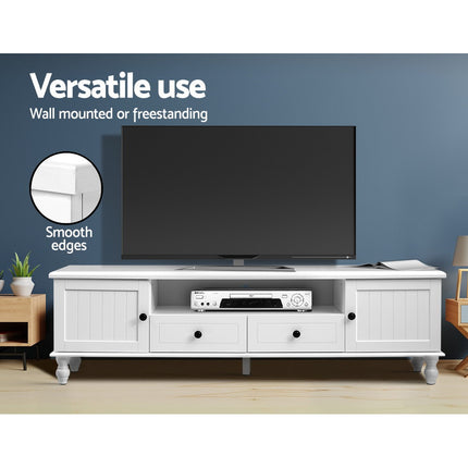 Artiss TV Cabinet Entertainment Unit 160cm White Kubi.