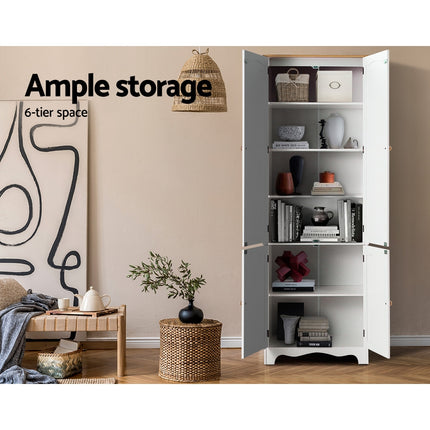 Artiss Buffet Sideboard 4 Doors - BERNE White.