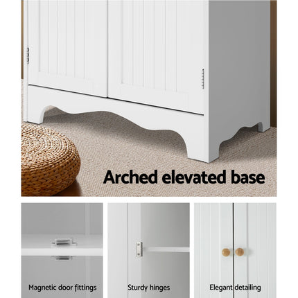 Artiss Buffet Sideboard 4 Doors - BERNE White.