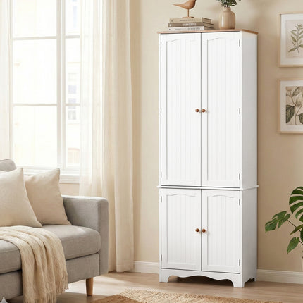 Artiss Buffet Sideboard 4 Doors - BERNE White.