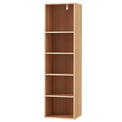 Artiss Bookshelf 5 Tiers MILO Pine.