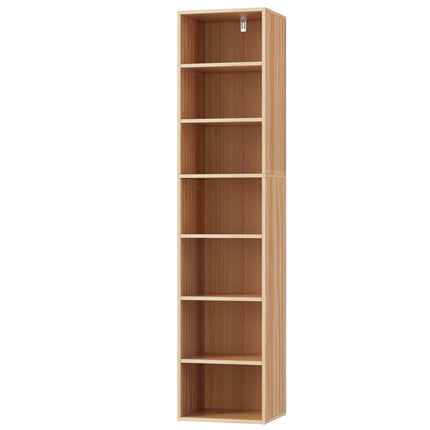 Artiss Bookshelf 7 Tiers MILO Pine.