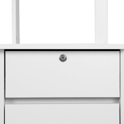 Artiss Computer Desk Office Study Desks Table Drawer Bookshelf Cabinet.