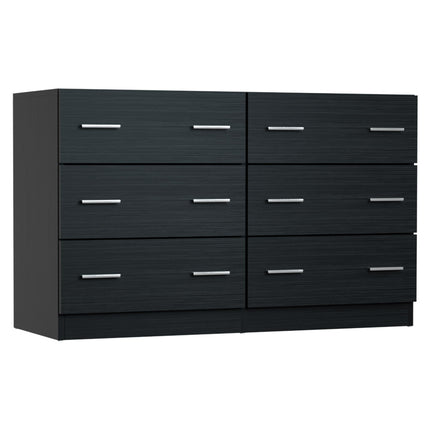 Artiss 6 Chest of Drawers - VEDA Black.