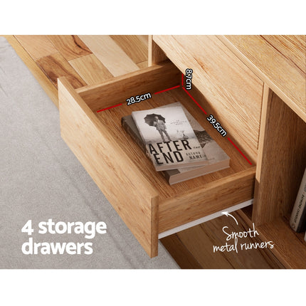 Artiss Entertainment Unit Stand TV Cabinet Storage Drawer Shelf 180cm Wooden.