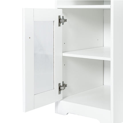Artiss Computer Desk Shelf Cabinet L-Shape White 150CM.