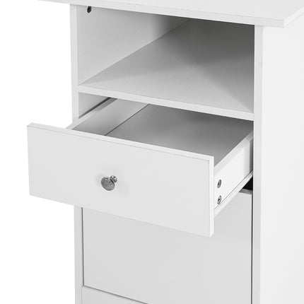 Artiss Computer Desk Shelf Cabinet L-Shape White 150CM.