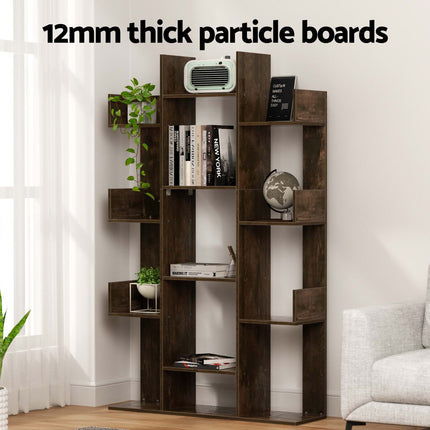 Artiss Tree-Shaped Bookshelf ROMI Walnut.