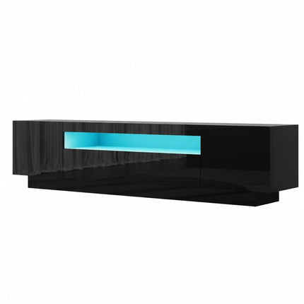 Artiss TV Unit Entertainment Unit Storage Drawer RGB LED 180cm Black.