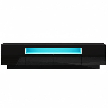 Artiss TV Unit Entertainment Unit Storage Drawer RGB LED 180cm Black.