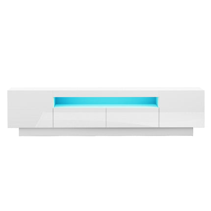 Artiss TV Unit Entertainment Unit Storage Drawer RGB LED 180cm White.