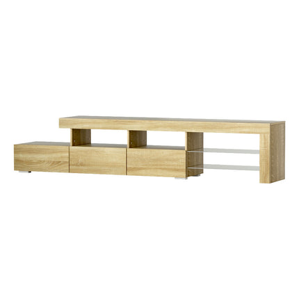 Artiss Entertainment Unit TV Cabinet LED 215cm Pine Caya.