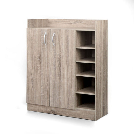 Artiss Shoe Rack Cabinet 21 Pairs Adjustable Shelves Pine Clair.