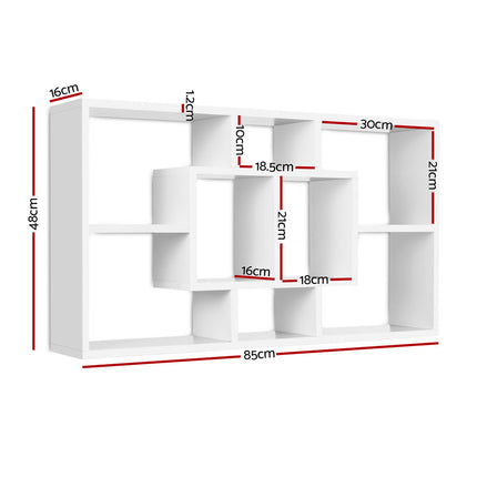 Artiss Floating Wall Shelves Bookshelf White.