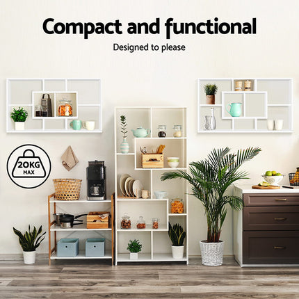 Artiss Floating Wall Shelves Bookshelf White.