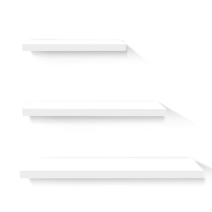 Artiss Floating Wall Shelf Set of 3 White.