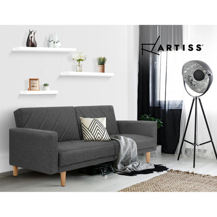 Artiss Floating Wall Shelf Set of 3 White.