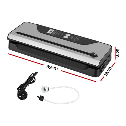 Devanti Food Vacuum Sealer Machine Auto Seal Slide Cutter 9 Modes Marinate Black.