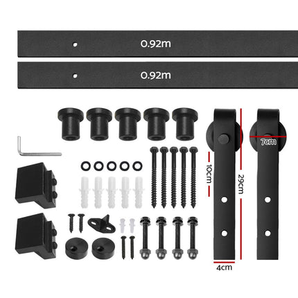 Cefito Sliding Barn Door Hardware Track Set 1.83m.