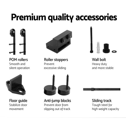 Cefito Sliding Barn Door Hardware Track Set 3m.