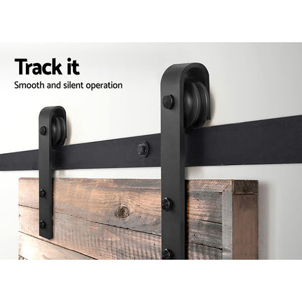 Cefito Sliding Barn Door Hardware Track Set 3m.