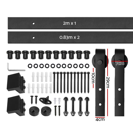 Cefito Sliding Barn Door Hardware Track Set 3.66m.