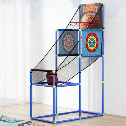 Basketball Arcade Game Electronic Scorer 3 Games Adjustable Kids Blue.
