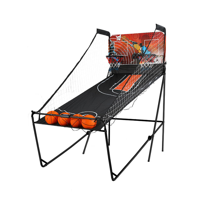 Basketball Arcade Game Electronic Scorer 8 Games Double Shoot Black.