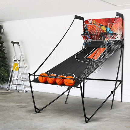 Basketball Arcade Game Electronic Scorer 8 Games Double Shoot Black.