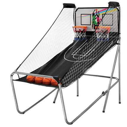 Basketball Arcade Game Electronic Scorer 8 Games Double Shoot Grey.