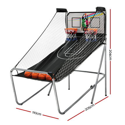 Basketball Arcade Game Electronic Scorer 8 Games Double Shoot Grey.