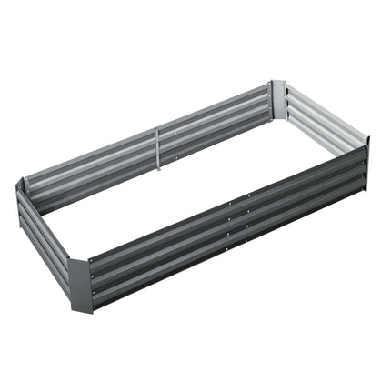 Green Fingers Garden Bed 210x90cm Planter Box Raised Container Galvanised Steel.