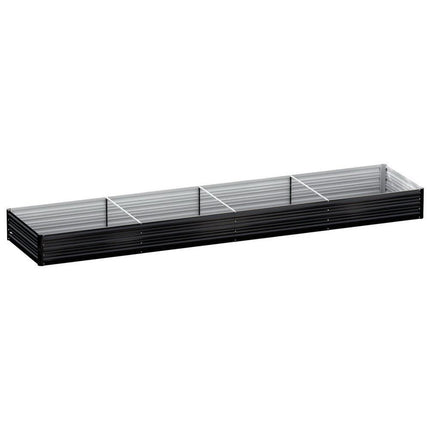 Green Fingers Raised Garden Bed 2 Pcs 210x90cm Planter Box Container Galvanised Metal Outdoor.