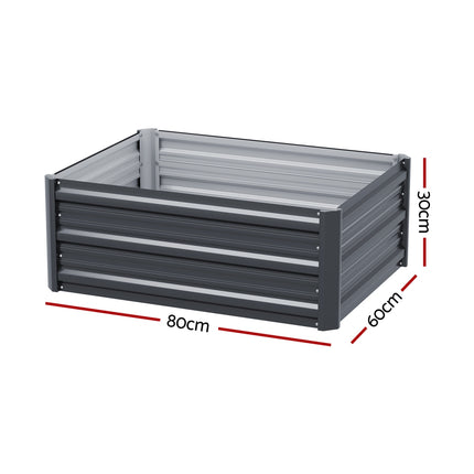 Green Fingers Garden Bed 80X60X30cm Planter Box.