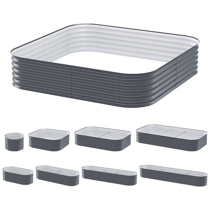 Green Fingers Garden Bed 9 In 1 Modular Planter Box 40CM height.