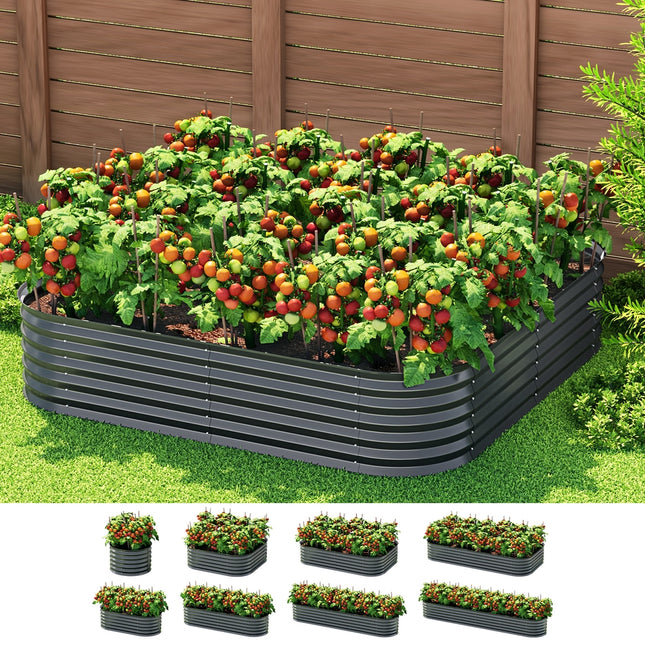 Green Fingers Garden Bed 9 In 1 Modular Planter Box 40CM height.