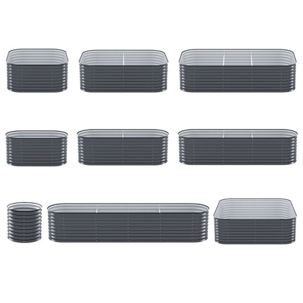 Green Fingers Garden Bed 9 In 1 Modular Planter Box 56CM height.