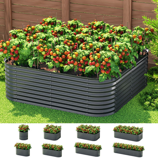 Green Fingers Garden Bed 9 In 1 Modular Planter Box 56CM height.